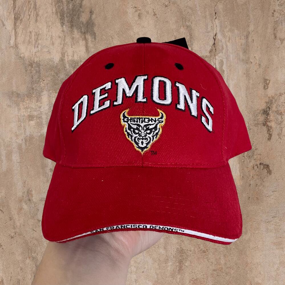 Vintage Y2K San Francisco Demons XFL Hat OSFA Adjustable Strap Drew Pearson